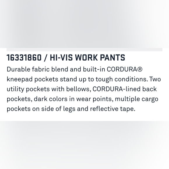 HI-VIS WORK PANTS - Picture 5 of 10